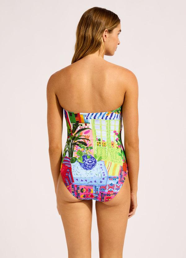 Seafolly La Boca Bandeau One Piece Swimsuit