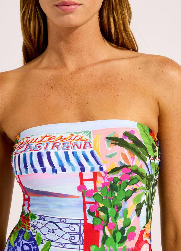 Seafolly La Boca Bandeau One Piece Swimsuit