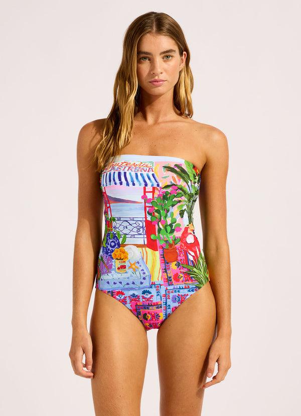 seafolly La Boca Bandeau One Piece Swimsuit
