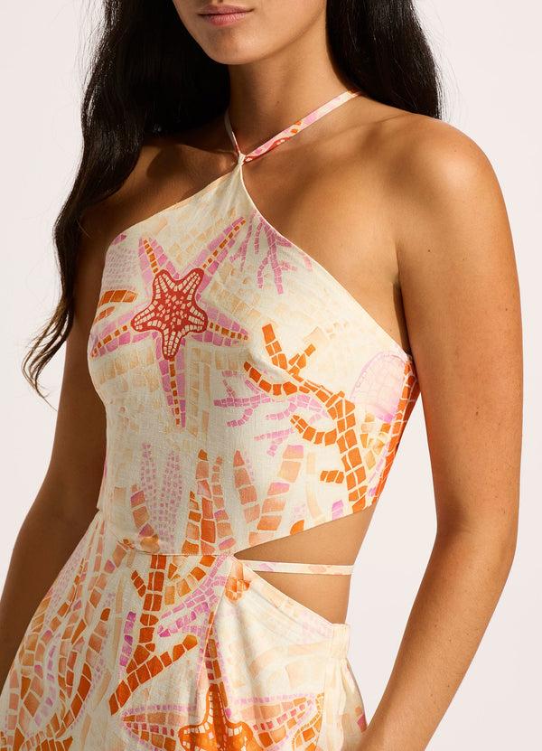 Seafolly La Mer Cut Out Maxi Dress - White