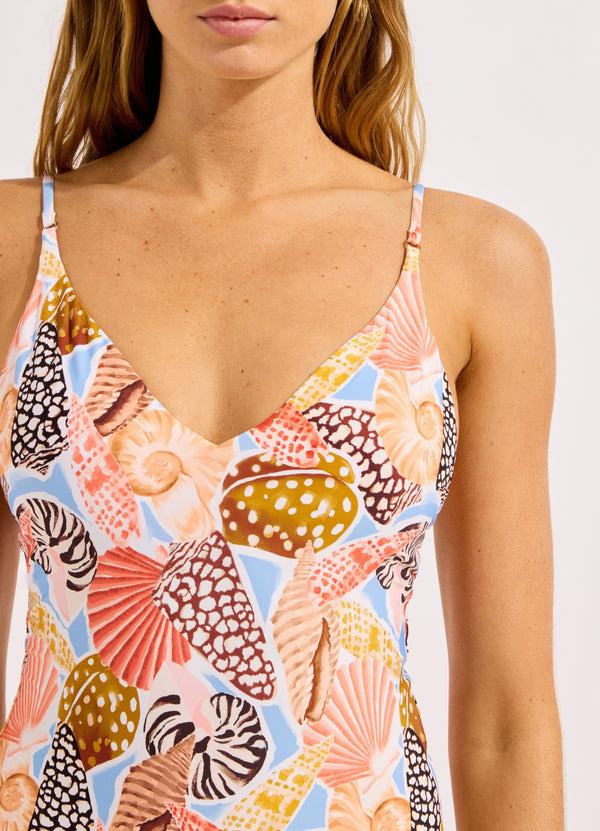 Seafolly Leilani V Neck One Piece Swimsuit