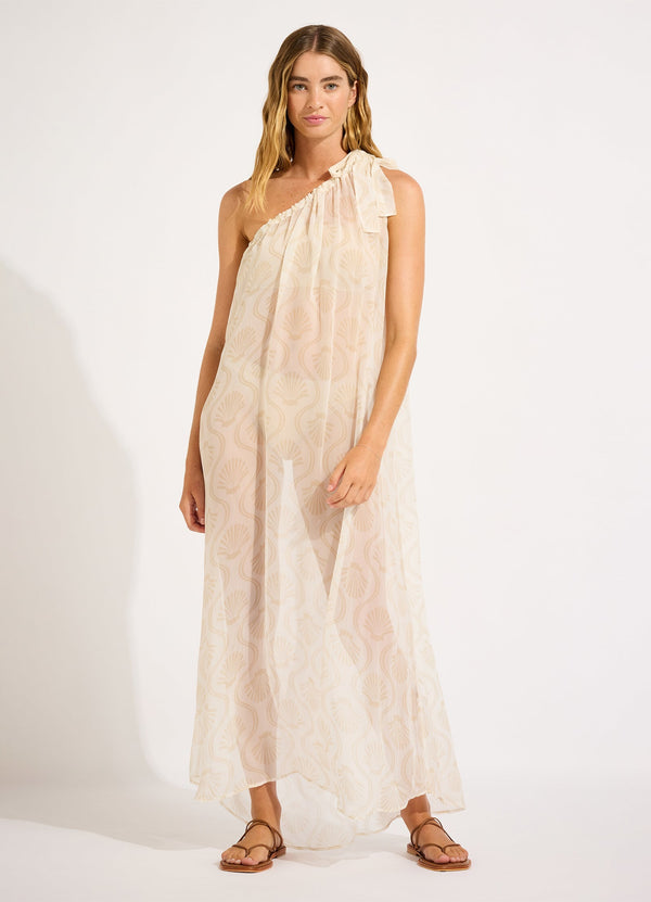 Seafolly Luna One Shoulder Maxi Kaftan