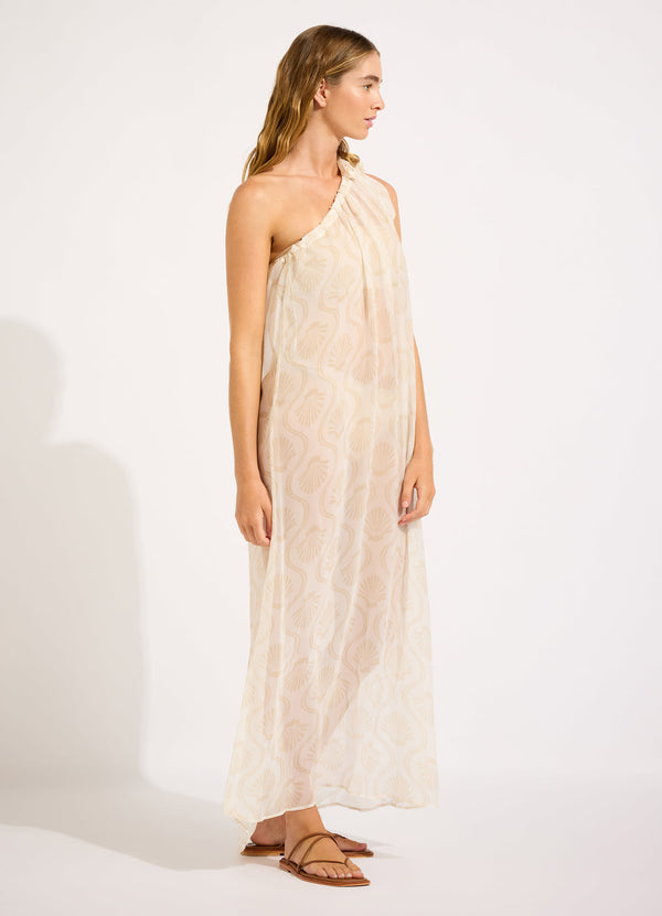 Seafolly Luna One Shoulder Maxi Kaftan