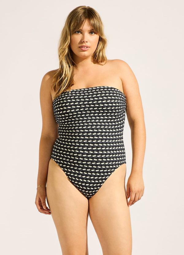 seafolly Mala DD Bandeau One Piece - Black