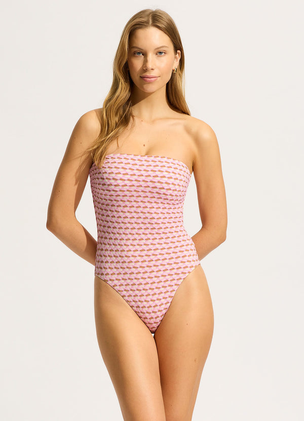 seafolly Mala DD Bandeau One Piece - Blossom
