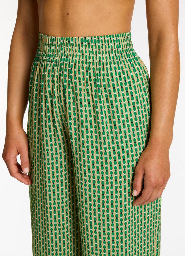 Seafolly Mattala Geo Wide Leg Pant - Flora