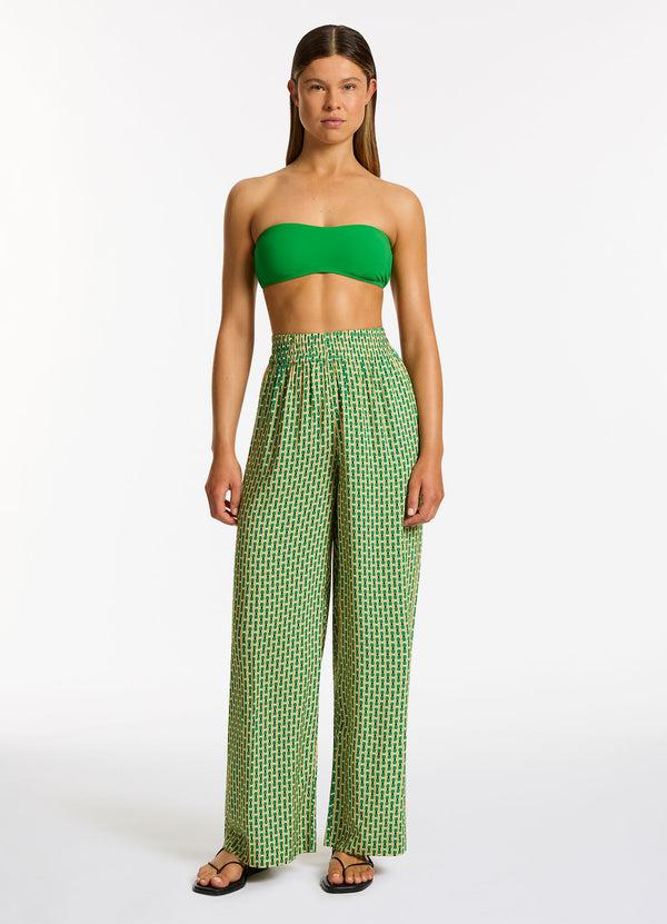 seafolly Mattala Geo Wide Leg Pant - Flora