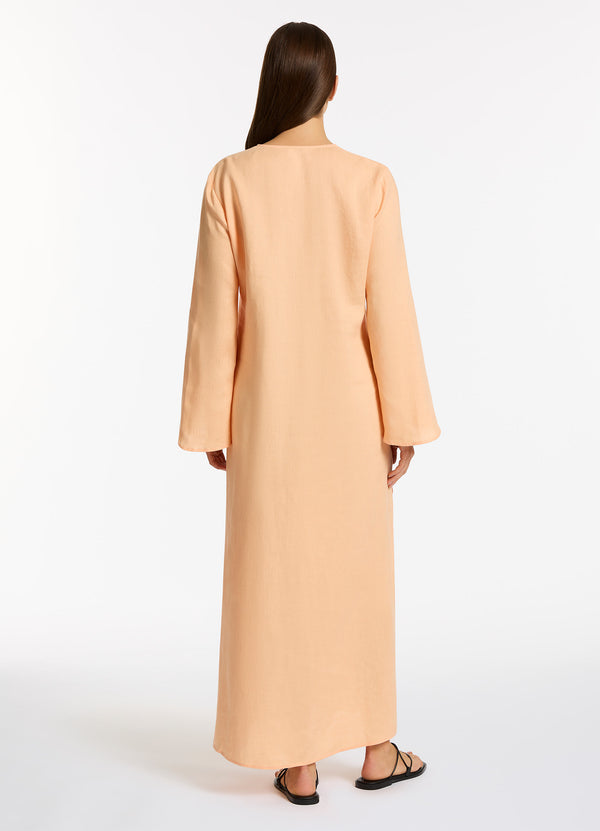 Seafolly Mattala Maxi Kaftan - Peach