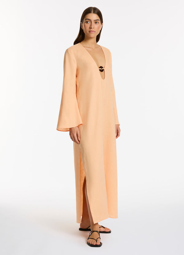 Seafolly Mattala Maxi Kaftan - Peach