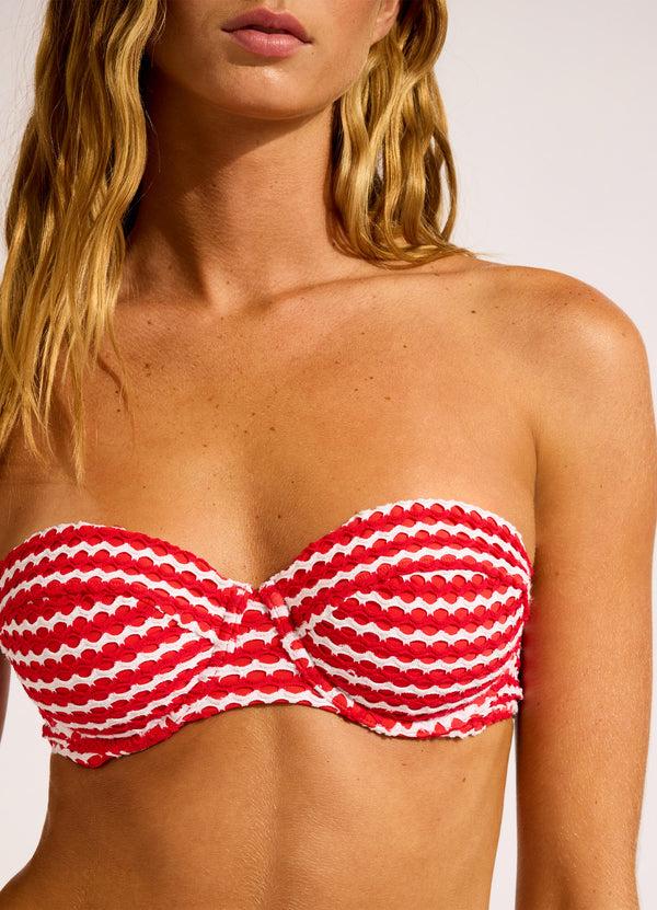 Seafolly Mesh Effect Bustier Bikini Top