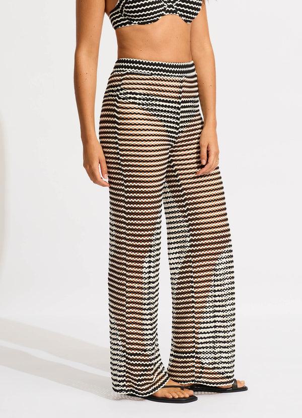 Seafolly Mesh Effect Pant - Black