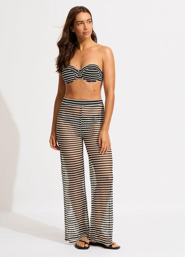 seafolly Mesh Effect Pant - Black