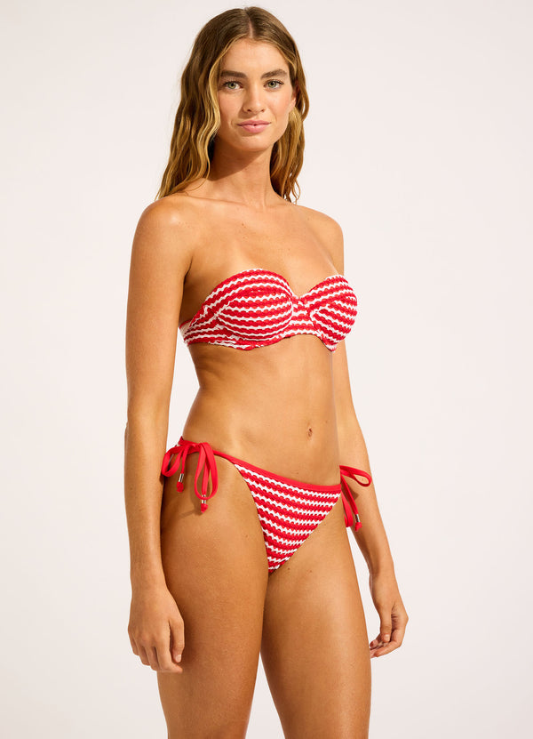 Seafolly Mesh Effect Tie Side Bikini Bottom