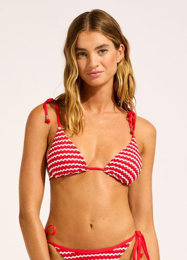 Seafolly Mesh Effect Triangle Bikini Top