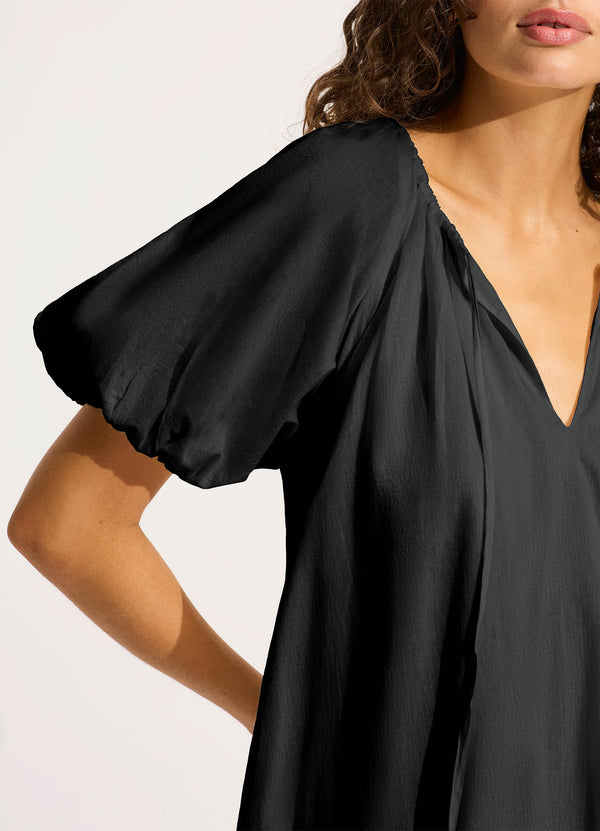 Seafolly Mini Babydoll Dress - Black