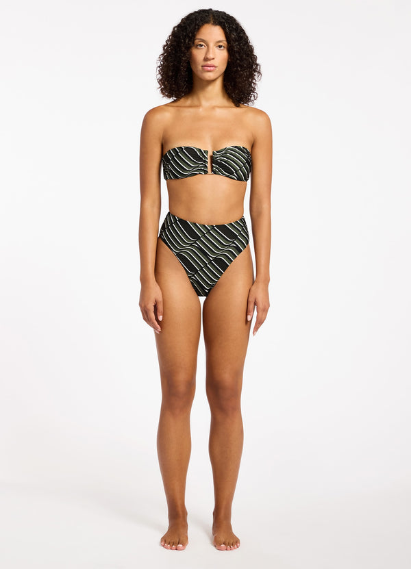 seafolly Mirage High Waist High Leg Bikini Bottom