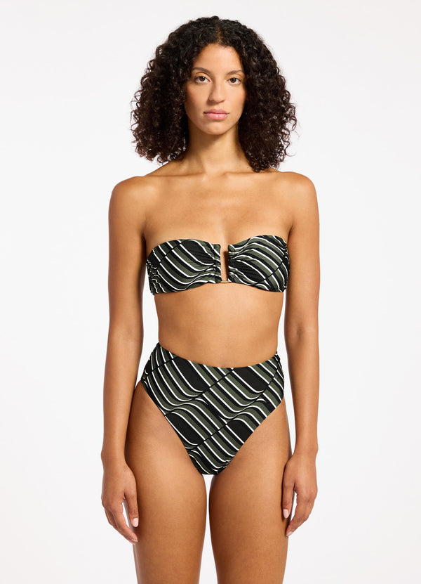 seafolly Mirage U Trim Bandeau Bikini Top