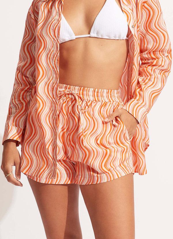 Seafolly Mod Squad Beach Short - Mandarin