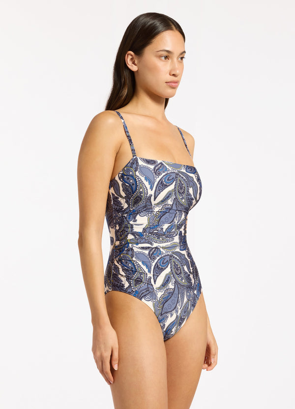 Seafolly Oasis Paisley Minimal Tank One Piece