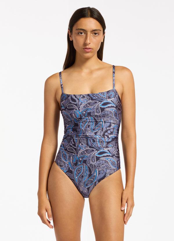 Seafolly Oasis Paisley Minimal Tank One Piece