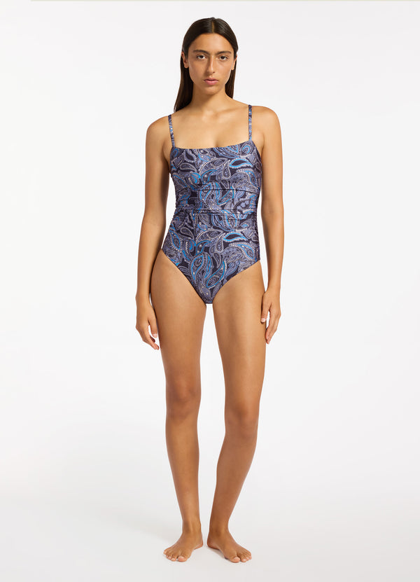 seafolly Oasis Paisley Minimal Tank One Piece