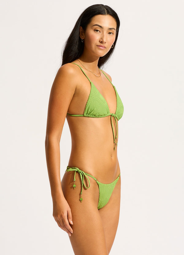 Seafolly Oasis Slide Triangle Bikini Top - Sage