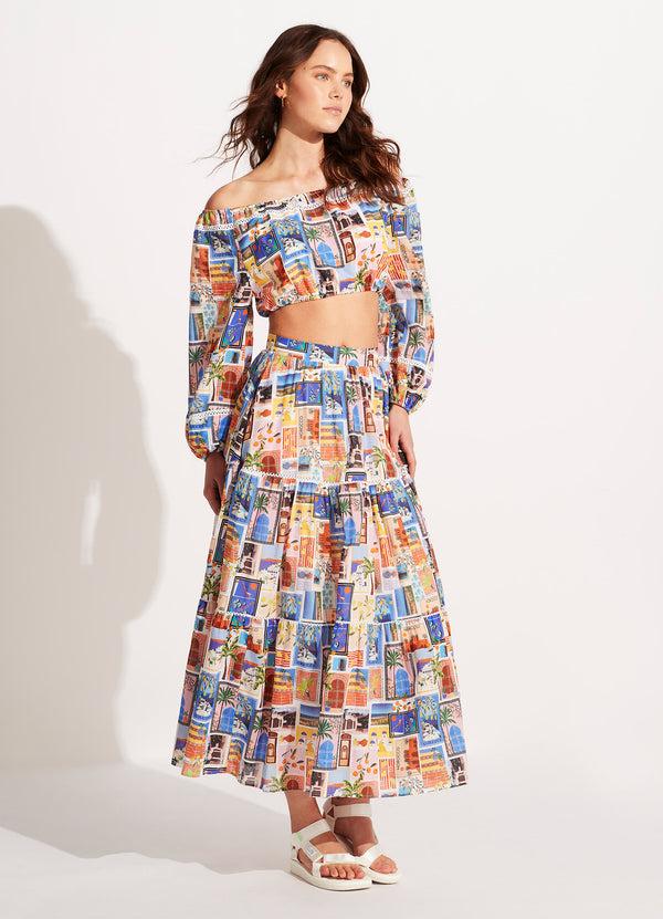 Seafolly On Vacation Crop Top - Azure