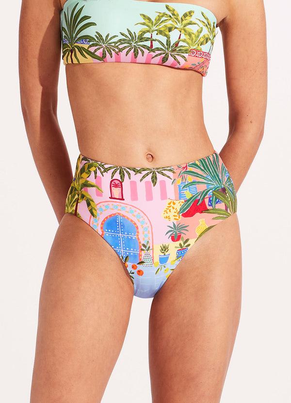 Seafolly On Vacation High Waisted Pant - Azure