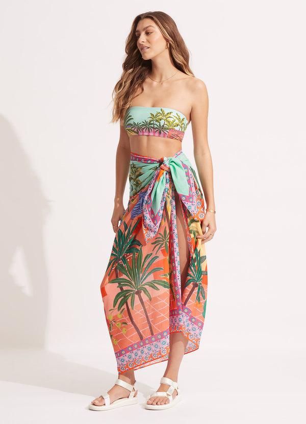 Seafolly On Vacation Sarong - Azure