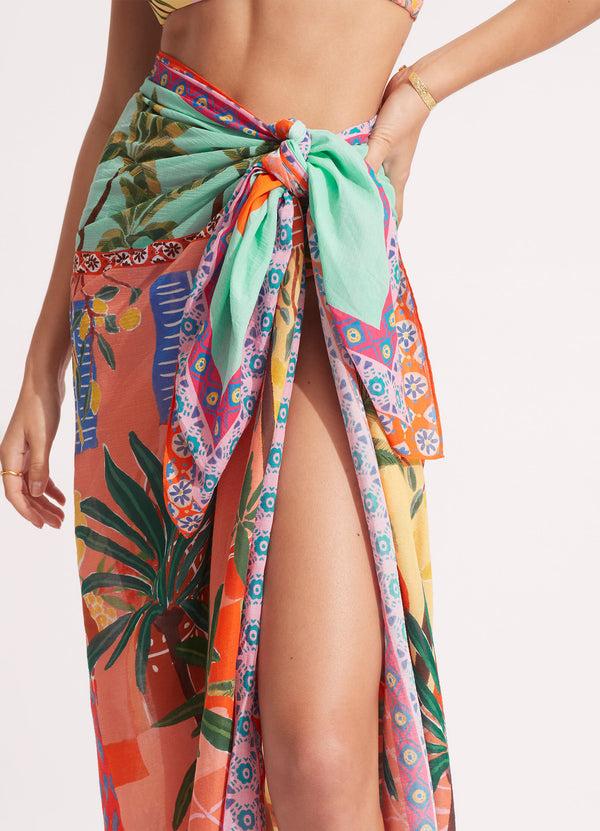 Seafolly On Vacation Sarong - Azure