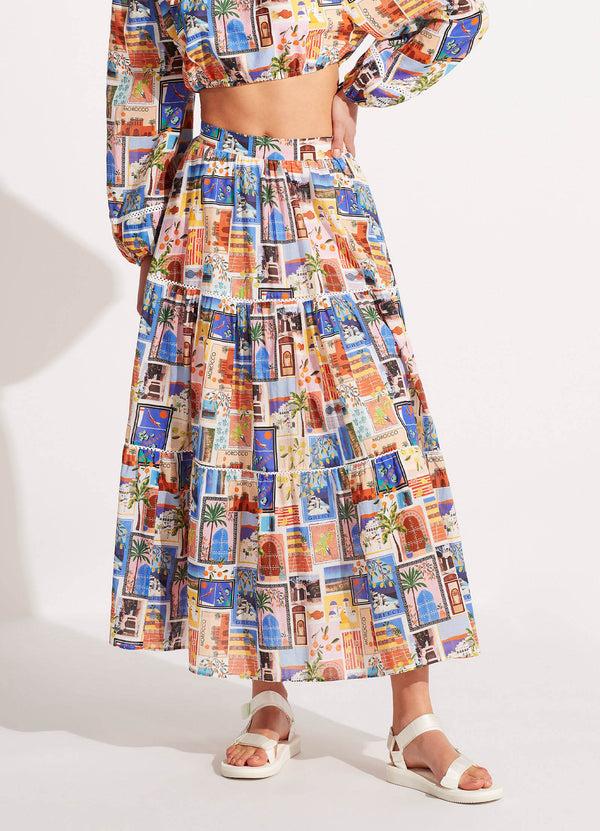 Seafolly On Vacation Skirt - Azure