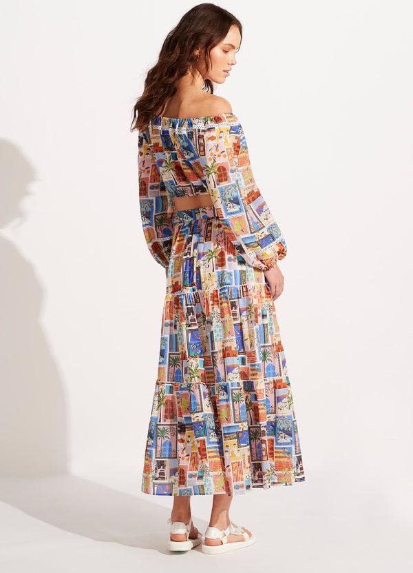 Seafolly On Vacation Skirt - Azure