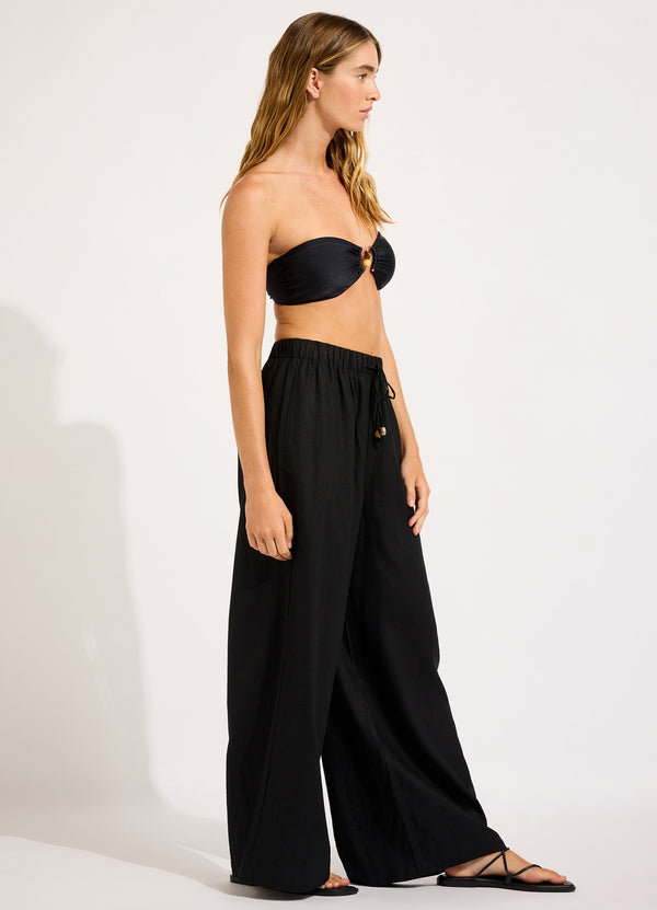 Seafolly Palermo Drawcord Waist Wide Leg Pant