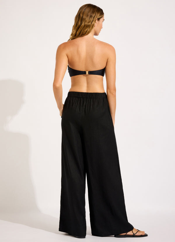 Seafolly Palermo Drawcord Waist Wide Leg Pant