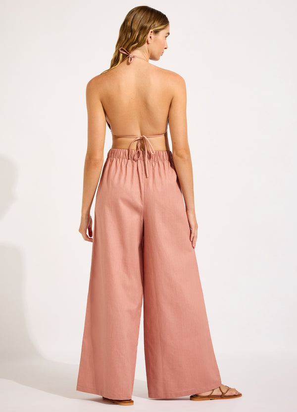Seafolly Palermo Drawcord Waist Wide Leg Pant