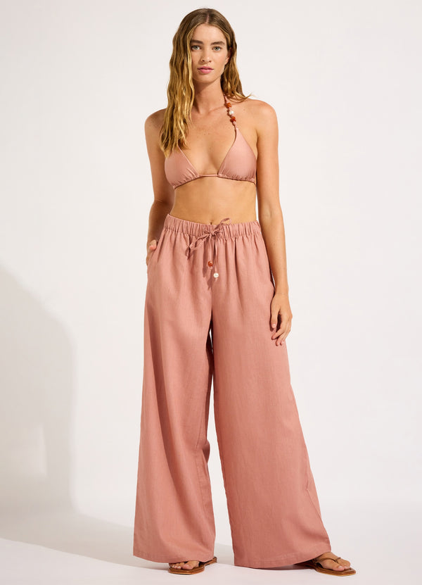 seafolly Palermo Drawcord Waist Wide Leg Pant