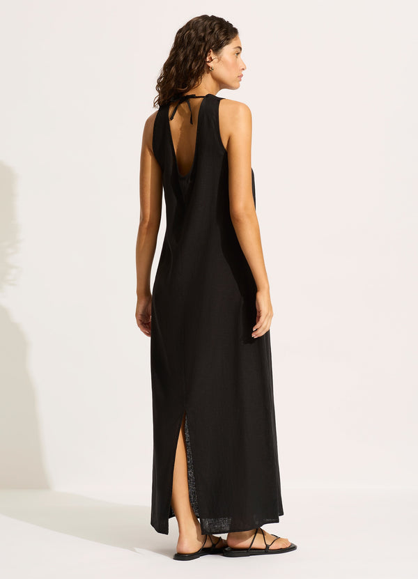 Seafolly Palermo Keyhole Front Maxi Dress - Black
