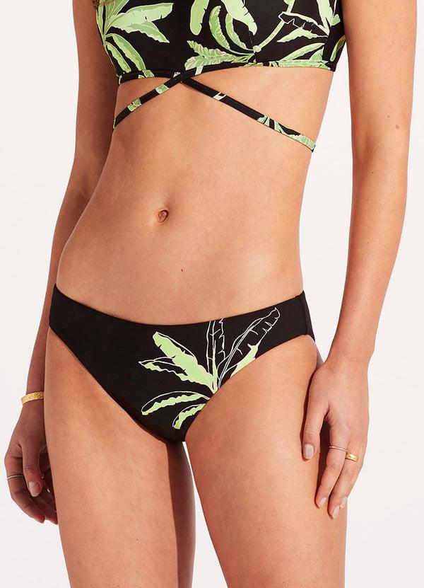 Seafolly Palm Paradise Hipster Pant - Black