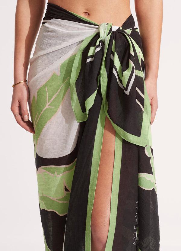 Seafolly Palm Paradise Pareo - Black