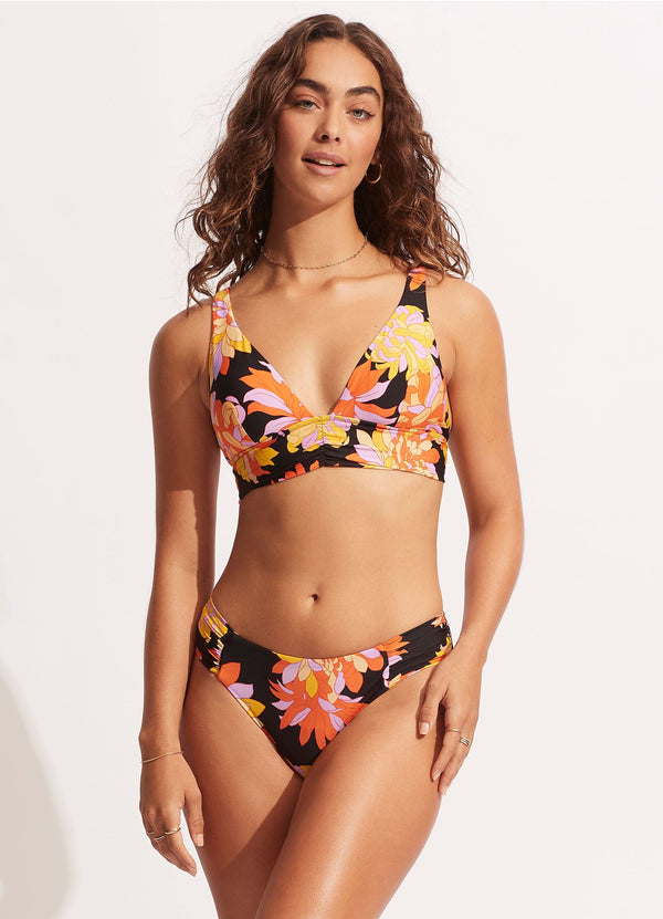 Seafolly Palm Springs Longline Tri - Black