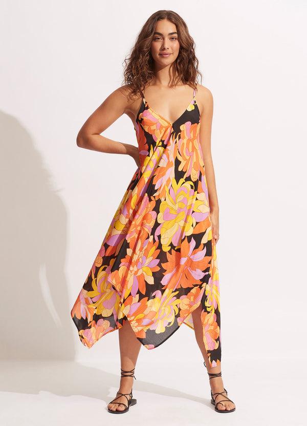 Seafolly Palm Springs Scarf Dress - Black
