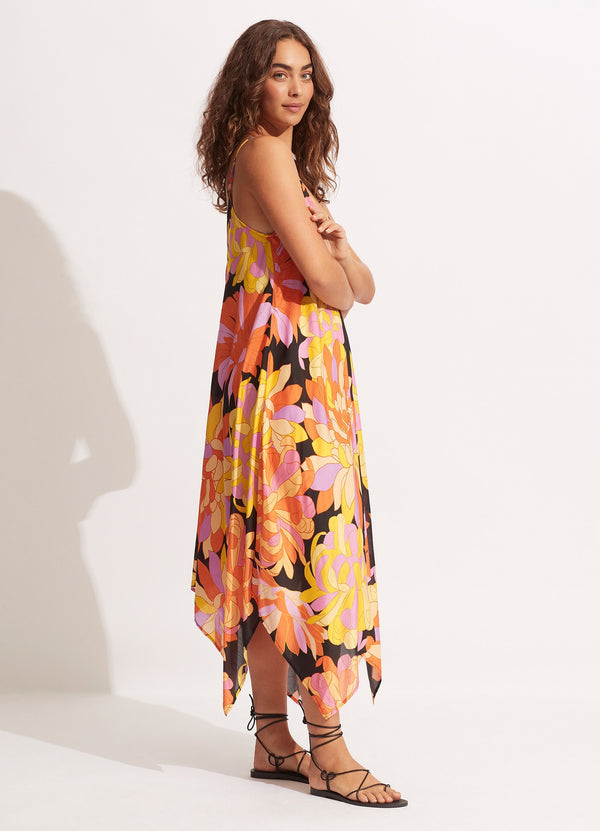 Seafolly Palm Springs Scarf Dress - Black