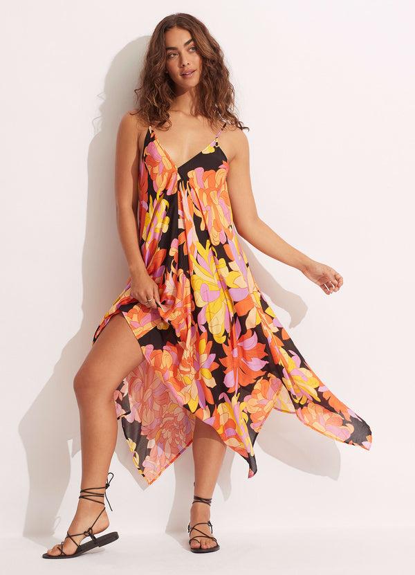 seafolly Palm Springs Scarf Dress - Black
