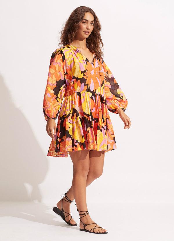 Seafolly Palm Springs Tier Dress - Black