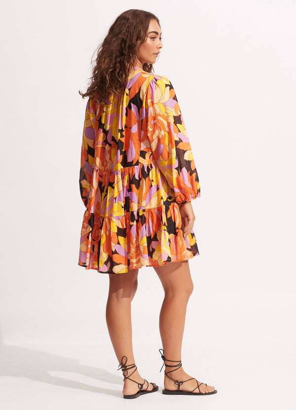 Seafolly Palm Springs Tier Dress - Black