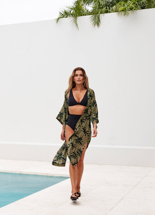 seafolly Palme Beach Robe - Olive