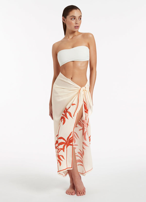 Seafolly Palme Sarong - Cherry