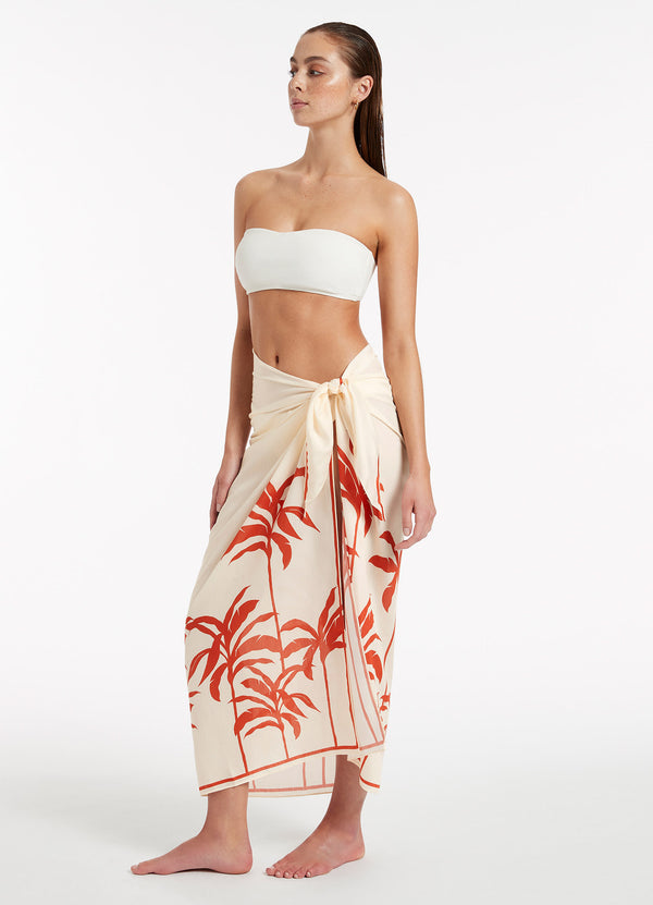 Seafolly Palme Sarong - Cherry