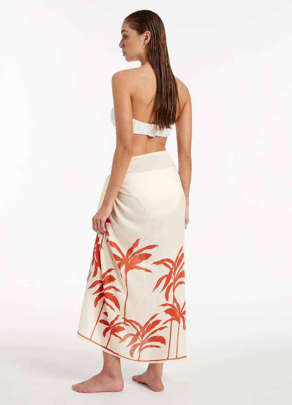 Seafolly Palme Sarong - Cherry