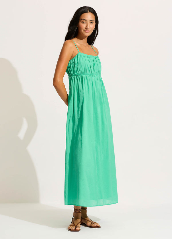 Seafolly Piped Maxi Dress - Jade